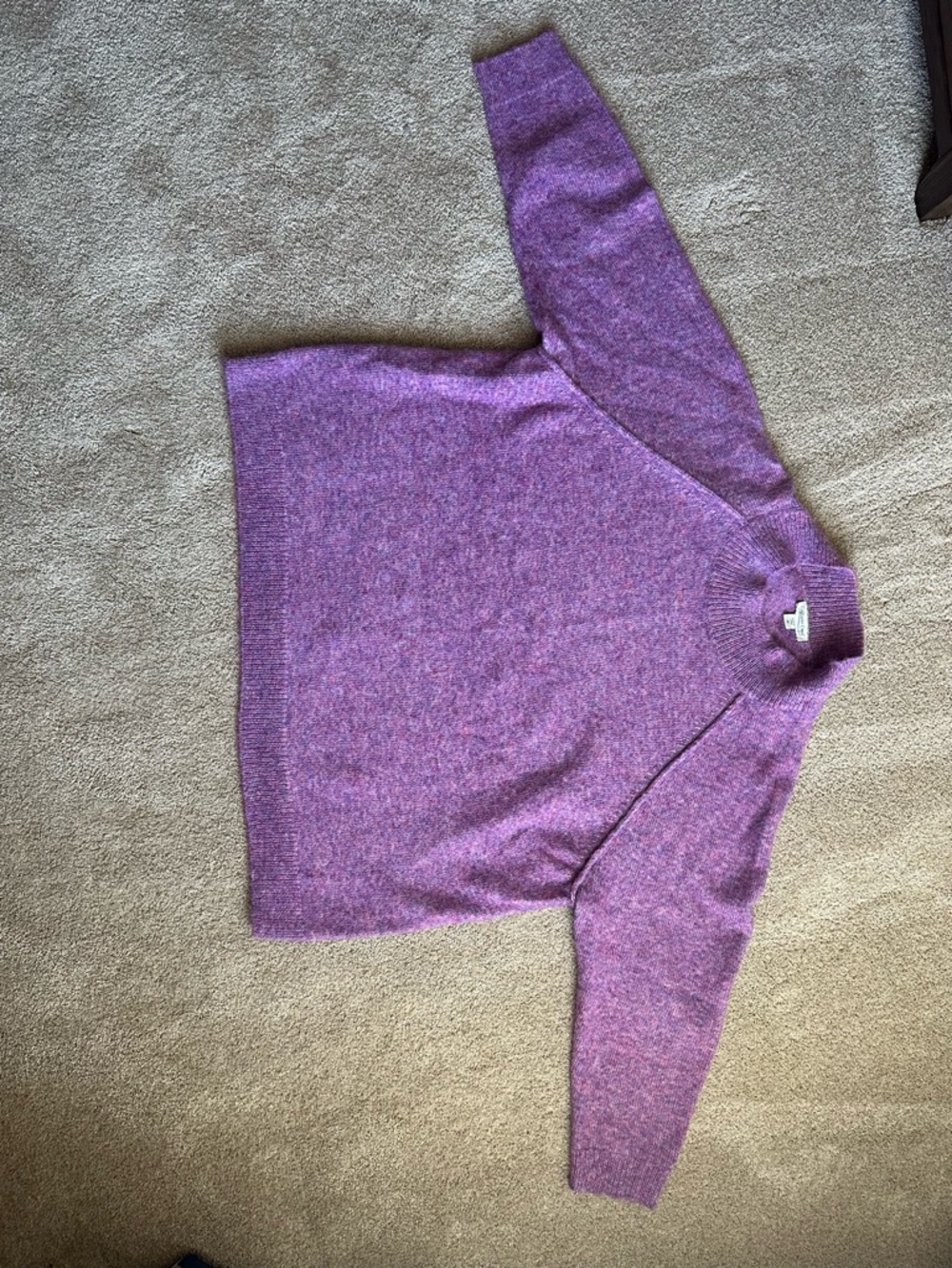 Coldwater Creek Purple Turtleneck Sweater